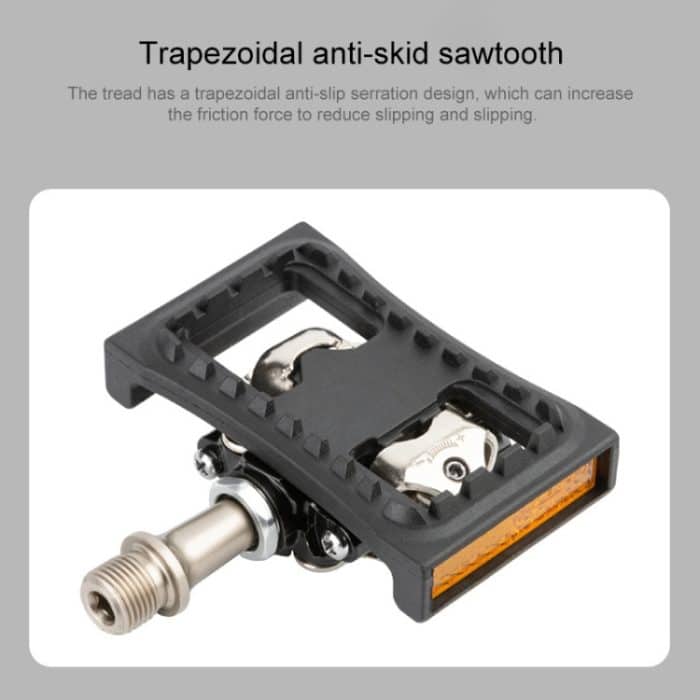 Promend PD-M04 1 Paar Mountainbicycle-Sperre Pedal Drehen Flache Pedalschnalle – Bild 5