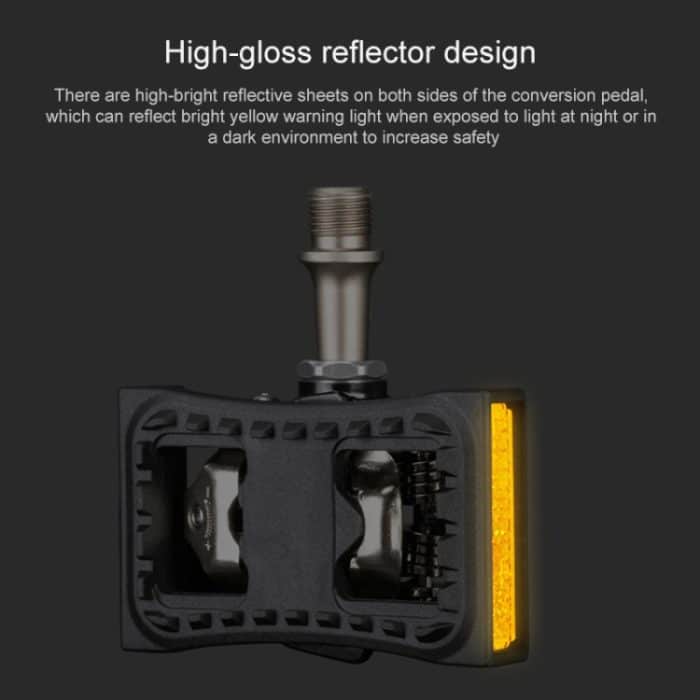 Promend PD-M04 1 Paar Mountainbicycle-Sperre Pedal Drehen Flache Pedalschnalle – Bild 6