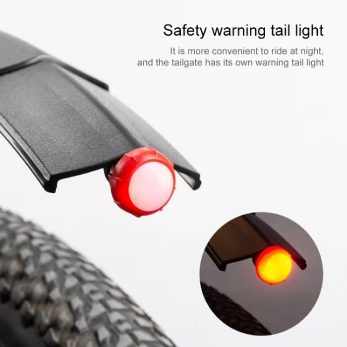 Erprobung NB-28370 1 Paar Fahrrad Schnellspanner Kunststoff einziehbarer Schutzblech – Bild 7