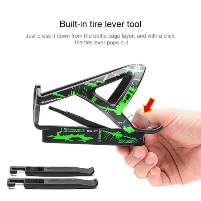 PROMEND SHJ-25217 Fahrrad-Wasserflaschenhalter mit integrierten Reifenhebern – Bild 3