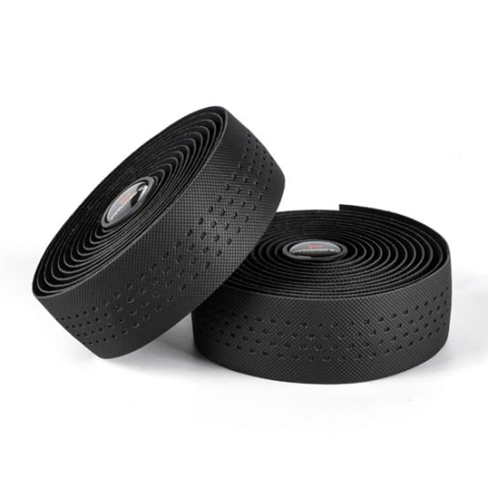 PROMEND GR-082 1 Paar zweifarbiges rutschfestes Fahrradgriffband, 215x3cm Black, 215x3cm Black+Green, 215x3cm Black Blue, 215x3cm Black Red, 215x3cm Black White – Bild 1