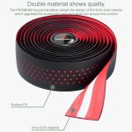 PROMEND GR-082 1 Paar zweifarbiges rutschfestes Fahrradgriffband, 215x3cm Black, 215x3cm Black+Green, 215x3cm Black Blue, 215x3cm Black Red, 215x3cm Black White – Bild 2