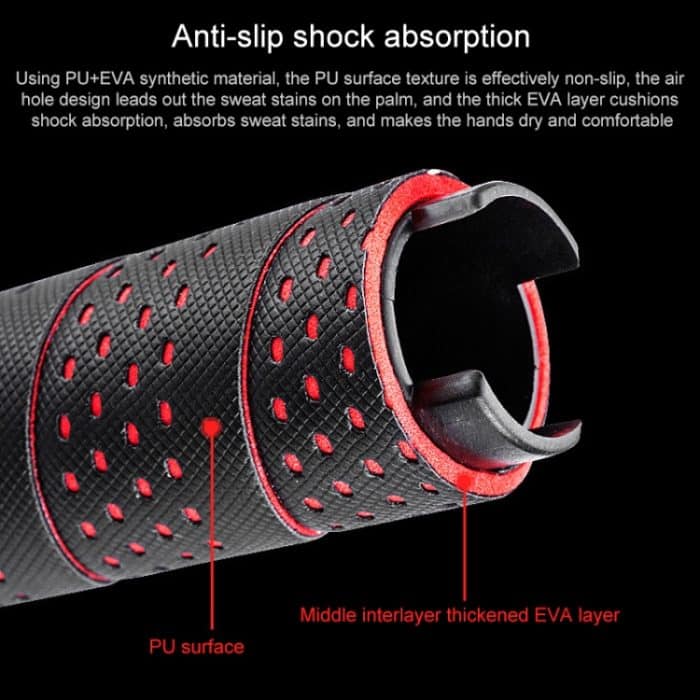 PROMEND GR-515 1 Paar stoßdämpfende, rutschfeste Mountainbike-Griffabdeckung, GR-515 – Bild 3