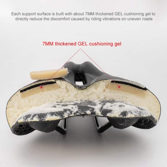 PROMEND SD-567 Hohler, atmungsaktiver Silikon-Rennradsattel, SD-567 – Bild 4