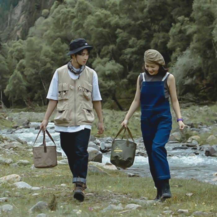 Naturehike NH20SJ040 10L PVC Outdoor Camping faltbarer Wasserspeichereimer, 10L – Bild 6