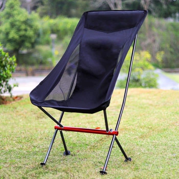Outdoor Camping Strand tragbarer ultraleichter Klappstuhl aus Aluminiumlegierung, Folding Chair (Beige), Folding Chair (Grey), Folding Chair (Black) – Bild 6