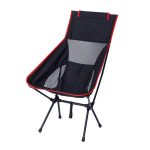 Großer tragbarer Klappstuhl für Camping, Freizeit und Strand im Freien, Large(Black), Large(Grey), Large(Navy Blue), Large (White)