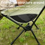 Großer tragbarer Klappstuhl für Camping, Freizeit und Strand im Freien, Large(Black), Large(Grey), Large(Navy Blue), Large (White) – Bild 5