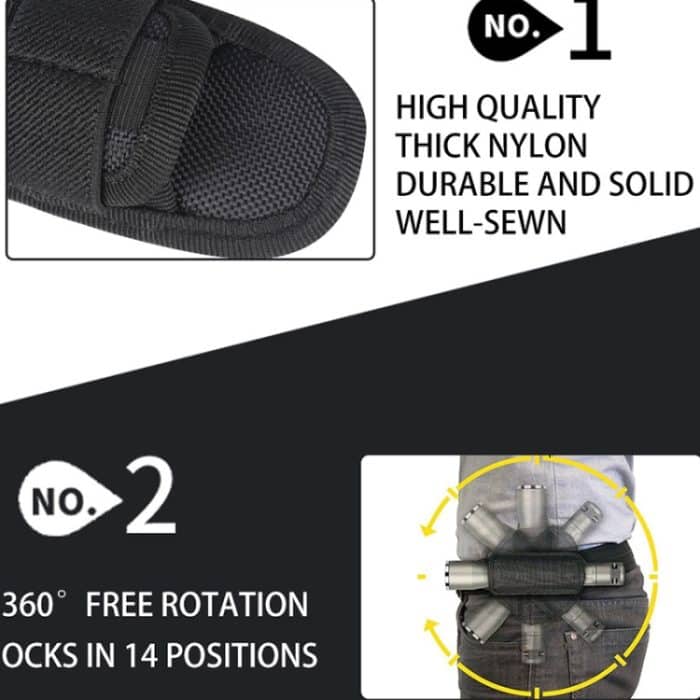 KOSIBATE H-133 Outdoor-Wander-Nylon-Taschenlampenetui – Bild 5