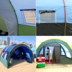 KLM-3017 Ultragroßes, doppelschichtiges, wasserdichtes Gruppen-Camping-Tunnelzelt für 5–8 Personen – Bild 4