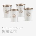 AOTU AT6657-2 4-teiliges Outdoor-Camping-Klappwasserbecher-Set aus Edelstahl – Bild 3