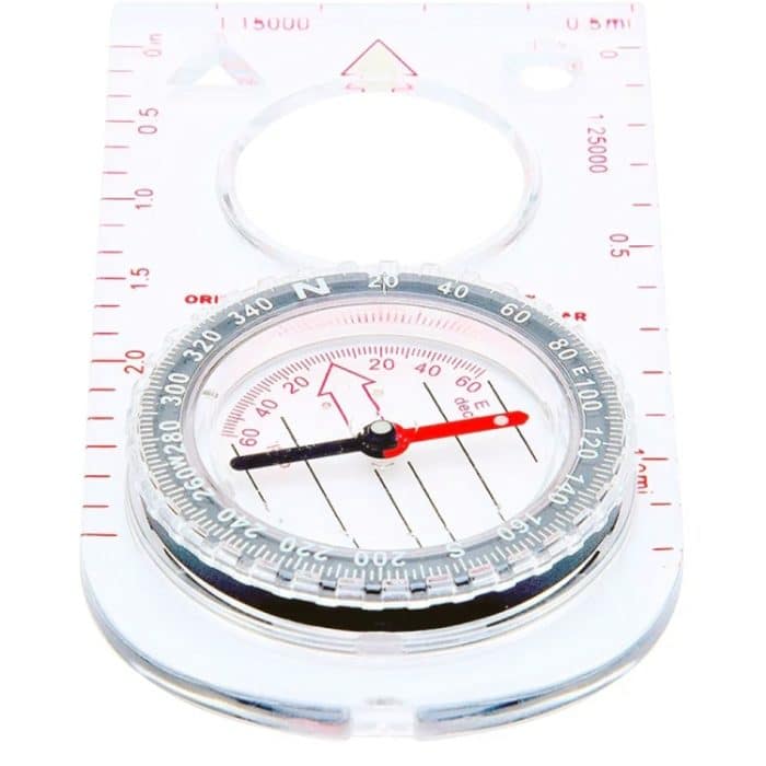 2 Stück Nisa SD482 Outdoor-Kompass, Kartenmaßstab mit Lupe, multifunktional – Bild 4