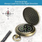 Nisa J35A Vintage Metall Flip Taschenuhr Kompass – Bild 5