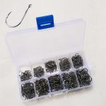 500 PCS Mixed Size Fischstachelhaken Angelhaken mit Loch
