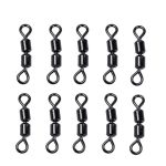 100 PCS 8 Word Shape Fishing Rolling Swivels Doppelring-Anschluss – Bild 2