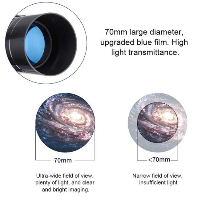 WR852 16x / 66x70 High Definition High Times Astronomisches Teleskop mit Stativ – Bild 7