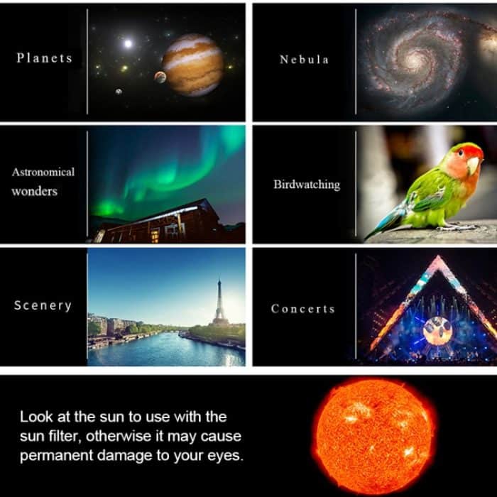 WR852 16x / 66x70 High Definition High Times Astronomisches Teleskop mit Stativ – Bild 10