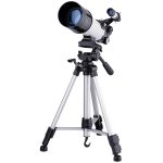 WR852-3 16x/66x70 High-Definition-High-Times-Astronomisches Teleskop mit Stativ, Telefonbefestigungsclip und Mondfilter, 66x70 White + Moon Filter, 66x70 Blue + Moon Filter