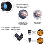 WR852-3 16x/66x70 High-Definition-High-Times-Astronomisches Teleskop mit Stativ, Telefonbefestigungsclip und Mondfilter, 66x70 White + Moon Filter, 66x70 Blue + Moon Filter – Bild 5