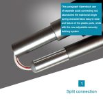 125 cm verstellbarer tragbarer Outdoor-Trekkingstock aus Aluminiumlegierung, Green#125cm, Blue#125cm, Red#125cm, Yellow#125cm – Bild 4