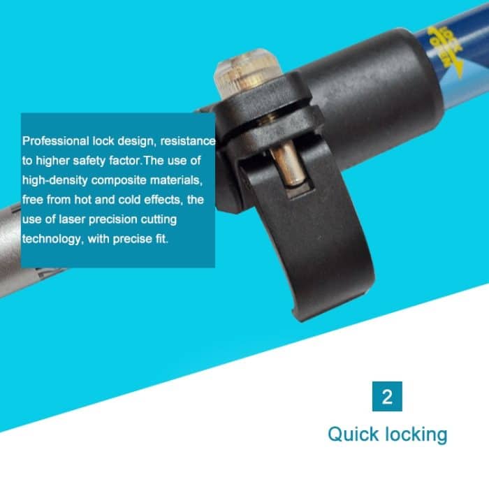 125 cm verstellbarer tragbarer Outdoor-Trekkingstock aus Aluminiumlegierung, Green#125cm, Blue#125cm, Red#125cm, Yellow#125cm – Bild 5