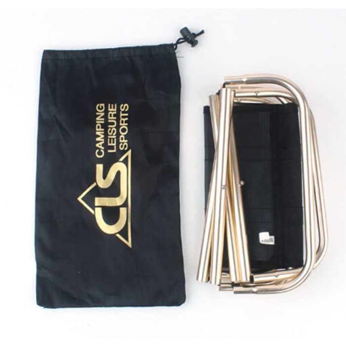 CLS Outdoor Tragbarer Angel-Grill-Klapphocker aus Aluminiumlegierung, Größe: 24,8 * 22,5 * 27 cm, CLS Folding Stool(Black) – Bild 6