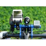 HLD-208 Bergfahrrad-Lenkerverlängerungsrahmen aus Aluminiumlegierung, Taschenlampenhalterung, Alloy Black, Alloy Blue, Alloy Red – Bild 5