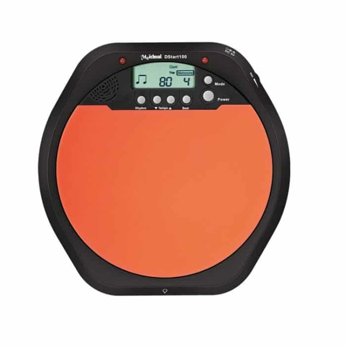 Electronic Dumb Combat Board Trainer Trommelübung Metronom DS100 (Schwarz + Orange) – Bild 1
