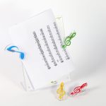 10 PCS PP Material Edelstahl Spring Music Note Form Buchclip Deluxe Seitenhalter, zufällige Farblieferung – Bild 5