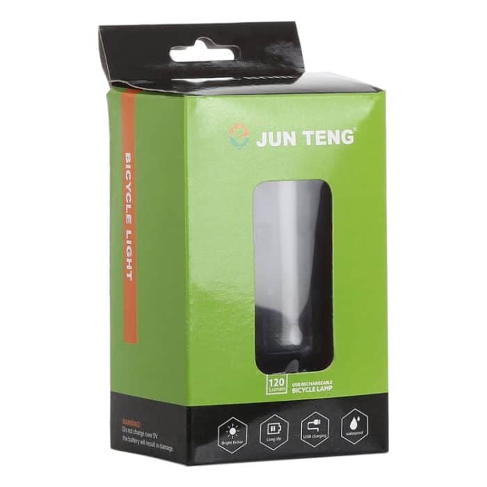 120 LM IPX5 Wasserdichtes Fahrradlicht 4-Modus-LED-Fahrrad-Frontlicht, weißes Licht – Bild 5