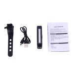 RAYPAL RPL-2261 100LM Rotlicht COB LED USB Wiederaufladbar 6 Modi Fahrrad Rücklicht Warnleuchte mit Lenkerhalterung – Bild 5