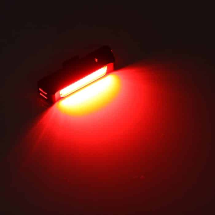 RAYPAL RPL-2261 100LM Rotlicht COB LED USB Wiederaufladbar 6 Modi Fahrrad Rücklicht Warnleuchte mit Lenkerhalterung – Bild 6