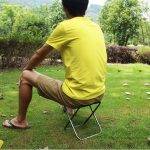 Outdoor Fishing Tragbarer Klappsitz Hocker Rucksack aus Aluminiumlegierung Stuhl – Bild 5