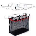 Outdoor Picknick Camping Faltbarer Mesh Korb Metallhalterung Kochgeschirrhalter Organizer Rack – Bild 3