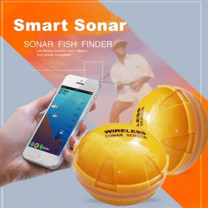 Bluetooth Fish Detector 125KHz Sonarsensor 0,6-36 m Tiefenortung Fishes Finder Alarm für iOS- und Android-Handys – Bild 9