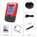 XJ-01 Drahtloser Fischdetektor 125-kHz-Sonarsensor 0,6-36 m Tiefenortung Fischfinder mit 2,4-Zoll-LCD-Bildschirm und Antenne, eingebauter Wassertemperatursensor – Bild 5