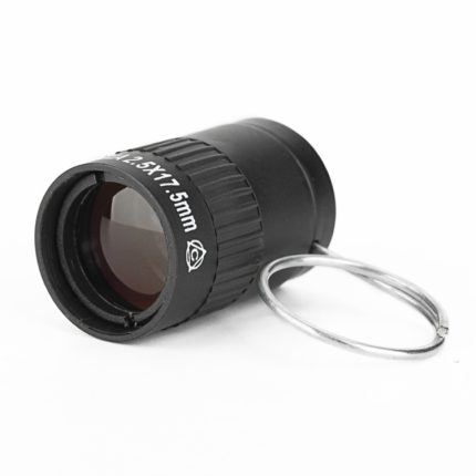 2,5 x 17,5 mm Mini-Taschen-Miniatur-Teleskop mit Fingerschnalle, 2.5x17.5 Black, 2.5x17.5 Gold