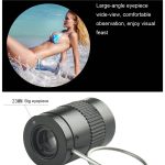 2,5 x 17,5 mm Mini-Taschen-Miniatur-Teleskop mit Fingerschnalle, 2.5x17.5 Black, 2.5x17.5 Gold – Bild 7