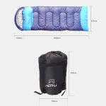 AOTU AT6101 1,6 kg Outdoor-Camping-Warmschlafsack mit nähbarem Umschlag, 1.6kg – Bild 2
