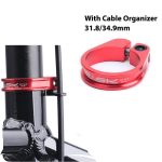 ZTTO MTB Rennrad Sattelstützenklemme Aluminiumlegierung Fahrradteile, Durchmesser: 34,9 mm, 34.9mm – Bild 4