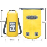 Wasserdichte Outdoor-Trockentasche mit zwei Schultergurten, Fassungsvermögen: 10 l, 10L – Bild 4