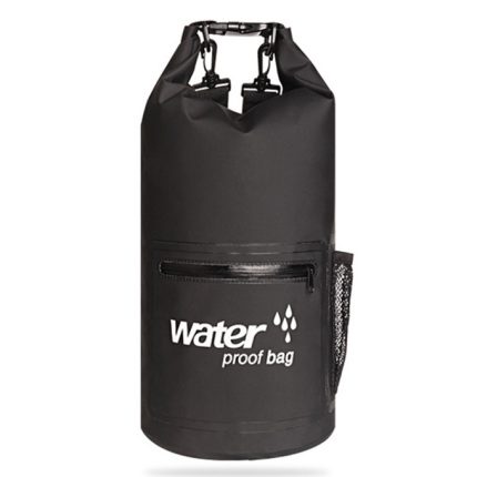 Wasserdichter, trockener Outdoor-Beutel mit zwei Schultergurten, Trockensack, PVC-Fasstasche, Fassungsvermögen: 10 l, 10L