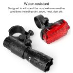 5W Mountainbike Scheinwerfer Zoom Blendung Wasserdichte Taschenlampe Set Autoscheinwerfer + Rücklicht (Set Eins) – Bild 5