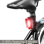 5W Mountainbike Scheinwerfer Zoom Blendung Wasserdichte Taschenlampe Set Autoscheinwerfer + Rücklicht (Set Eins) – Bild 6