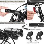 5W Mountainbike Scheinwerfer Zoom Blendung Wasserdichte Taschenlampe Set Autoscheinwerfer + Rücklicht (Set Eins) – Bild 7