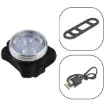 COB Lamp Bead 160LM Weißlicht USB-Aufladung Vierstufiges wasserdichtes Fahrradscheinwerfer- / Rücklichtset – Bild 4
