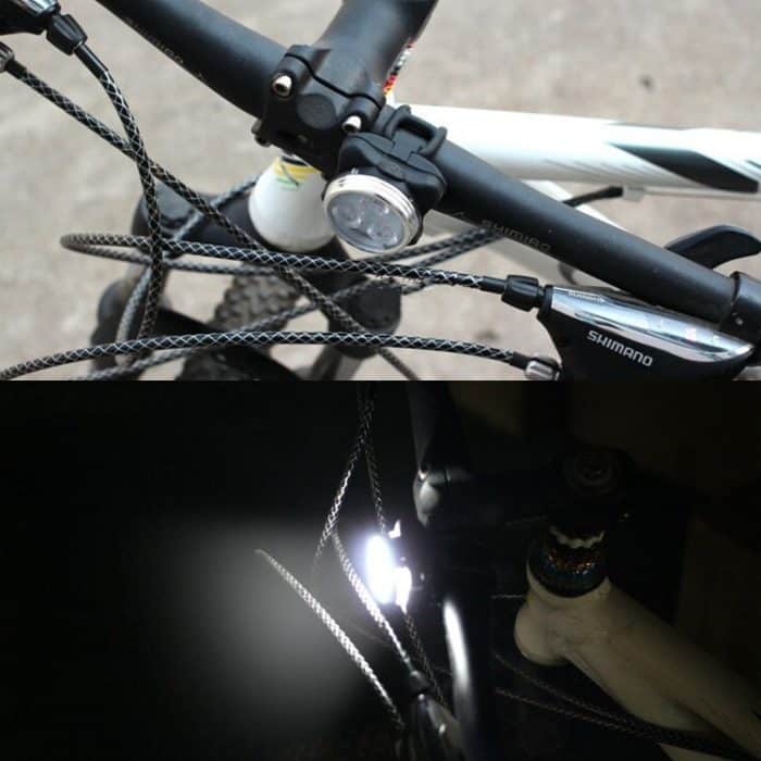 COB Lamp Bead 160LM Weißlicht USB-Aufladung Vierstufiges wasserdichtes Fahrradscheinwerfer- / Rücklichtset – Bild 8