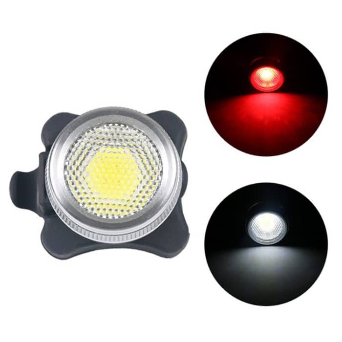 COB Lamp Bead 160LM USB-Aufladung Wasserdichter Viergang-Fahrradscheinwerfer / Rücklicht, Rot + Weiß-Licht Dimmen 650MA – Bild 1