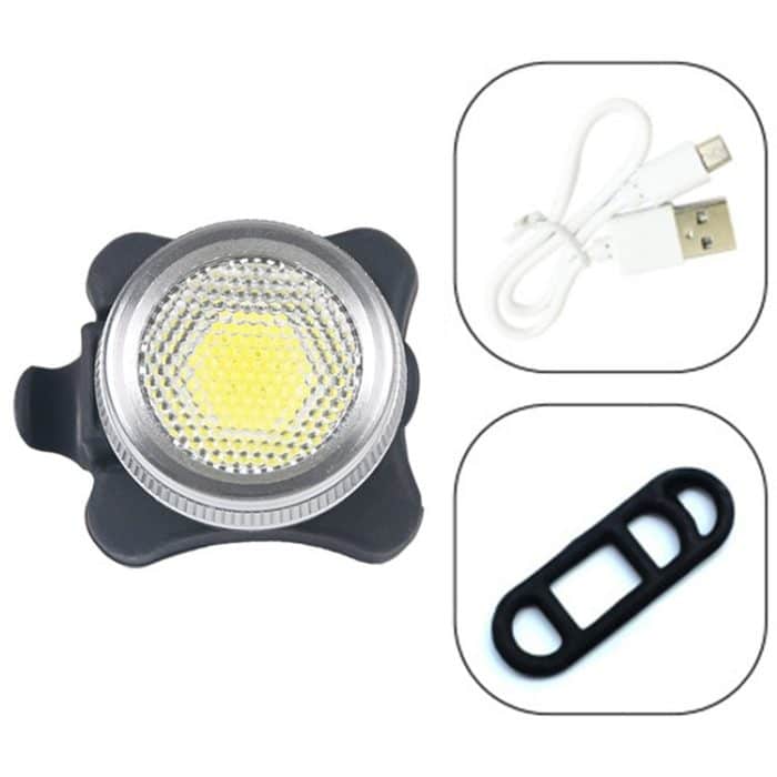 COB Lamp Bead 160LM USB-Aufladung Wasserdichter Viergang-Fahrradscheinwerfer / Rücklicht, Rot + Weiß-Licht Dimmen 650MA – Bild 2