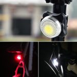 COB Lamp Bead 160LM USB-Aufladung Wasserdichter Viergang-Fahrradscheinwerfer / Rücklicht, Rot + Weiß-Licht Dimmen 650MA – Bild 7